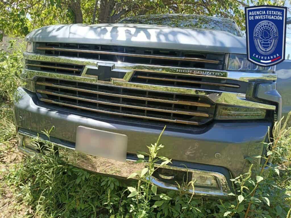 Recupera AEI en Aldama pick up que tenía reporte de robo en Ciudad Juárez