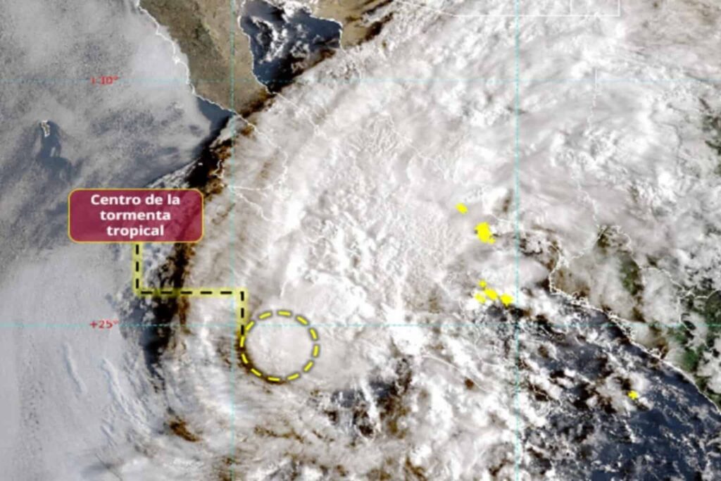 «Lorena» se degrada a tormenta tropical, pero seguirán las lluvias fuertes