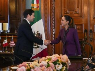 Sheinbaum se reúne con Marco Rubio en Palacio Nacional