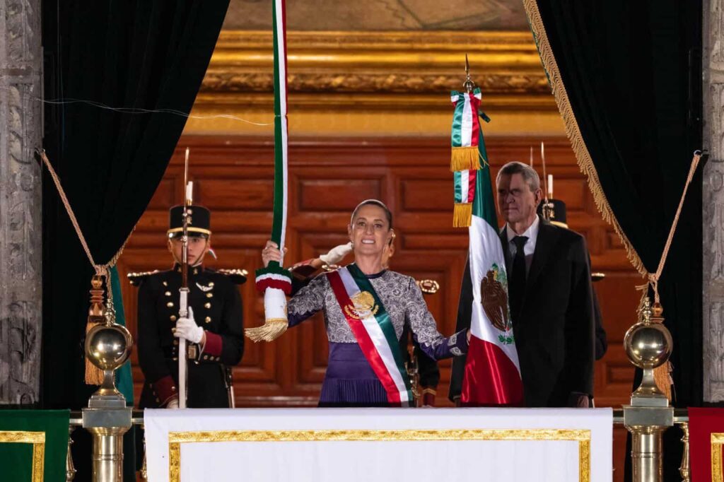 Claudia Sheinbaum da su primer Grito de Independencia
