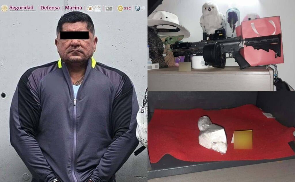 Detienen en CDMX a ‘Terry’, presunto miembro de Los Mal Portados; portaba un lanzagranadas