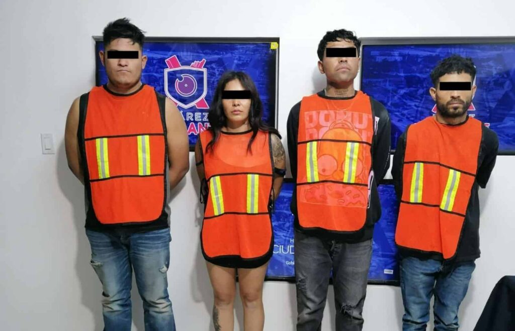 Detienen a cuatro narcomenudistas con cristal