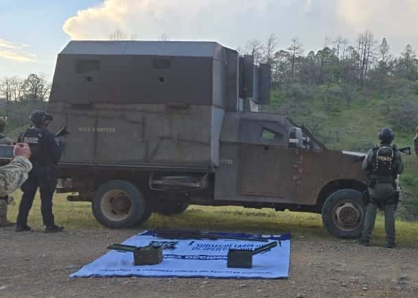 Asegura operativo conjunto vehículo “monstruo” en Moris