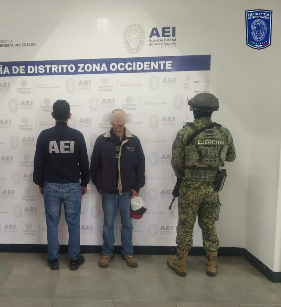 Detiene AEI a sujeto por violencia familiar en Cuauhtémoc