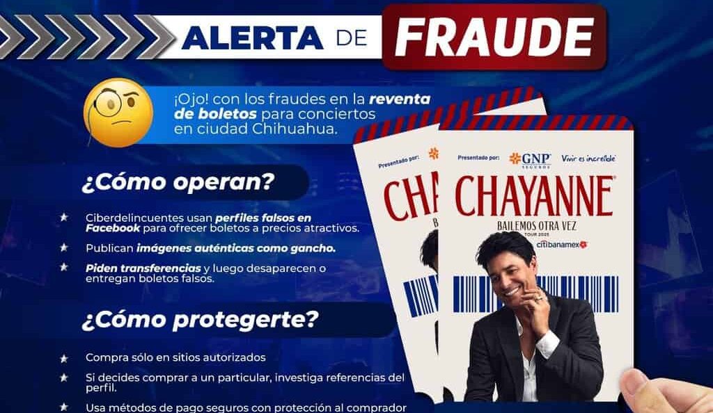 Alerta Policía Municipal por posibles fraudes en compra de boletos de reventa para conciertos