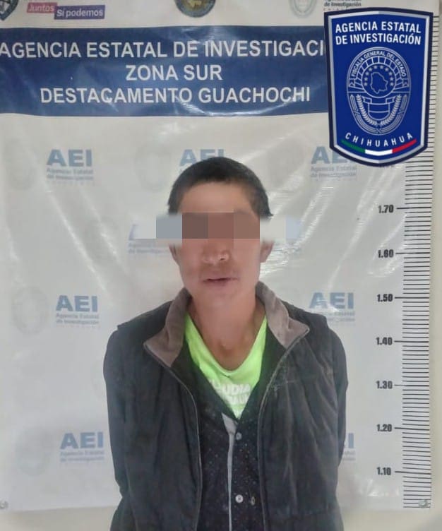 Captura AEI a presunto violador en Guachochi