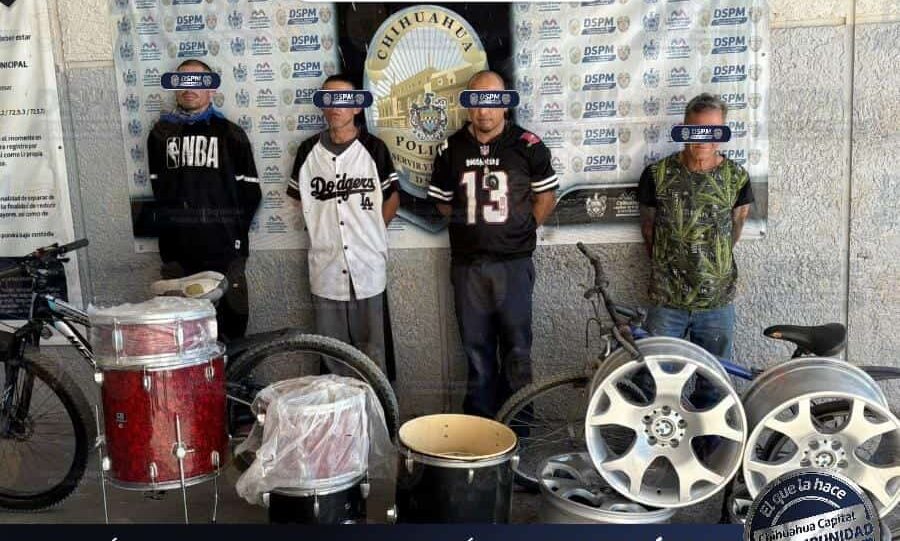 Detienen a cuatro por robo a bodega al norte de la ciudad