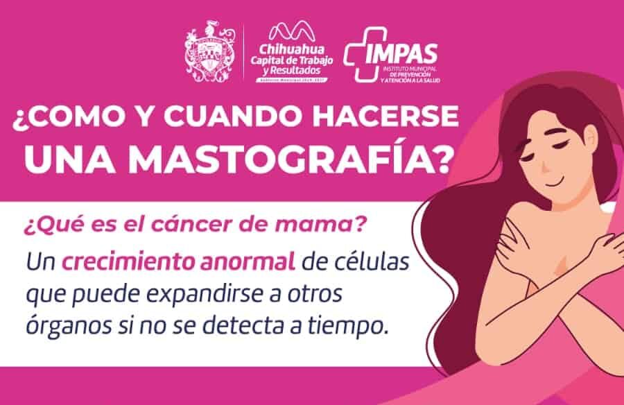 Pide IMPAS informarse sobre el cáncer de mama para prevenir la enfermedad