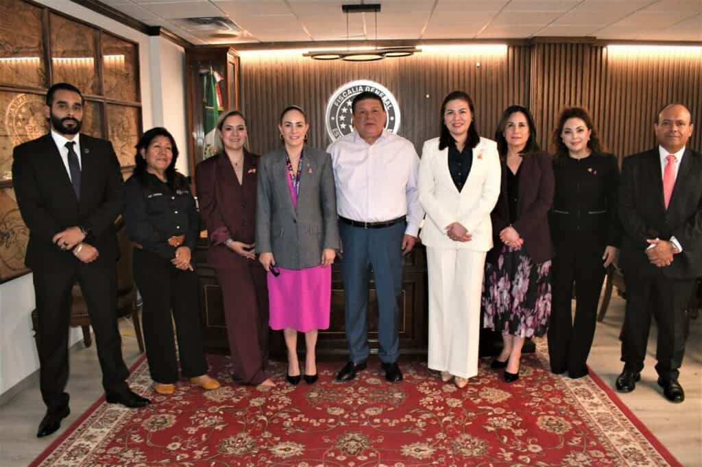 Revisa Fiscal General con titulares del TSJ, Procuraduría de NNA, SSPE y CEAVE, coordinación para la impartición de justicia