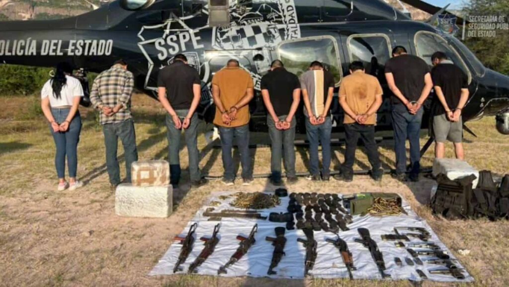 Prisión preventiva a detenidos en Moris con armas, cartuchos y droga