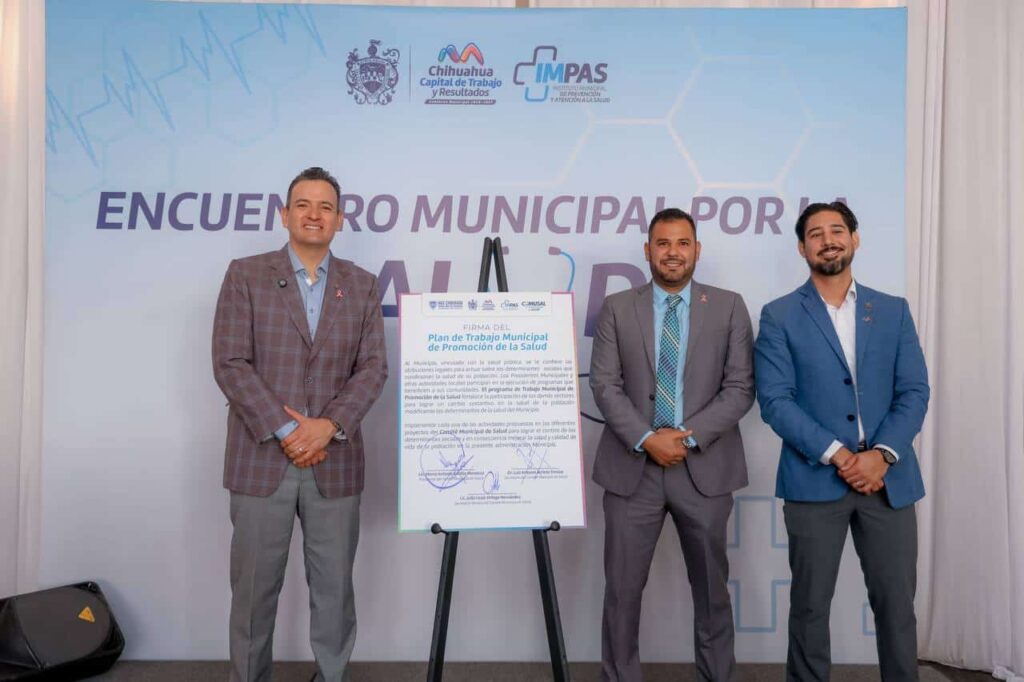 Firma Marco Bonilla plan de trabajo para la promoción de la salud con el COMUSAL