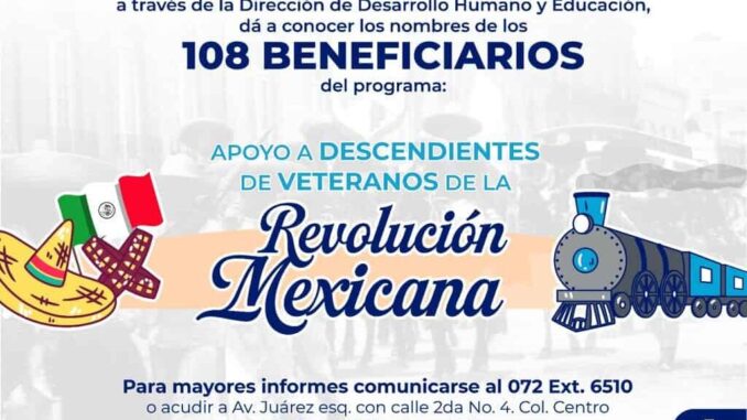 publican-listado-de-108-beneficiarios-del-programa-apoyo-a-descendientes-de-veteranos-de-la-revolucion.jpeg Publican listado de 108 beneficiarios del programa “Apoyo a Descendientes de Veteranos de la Revolución”