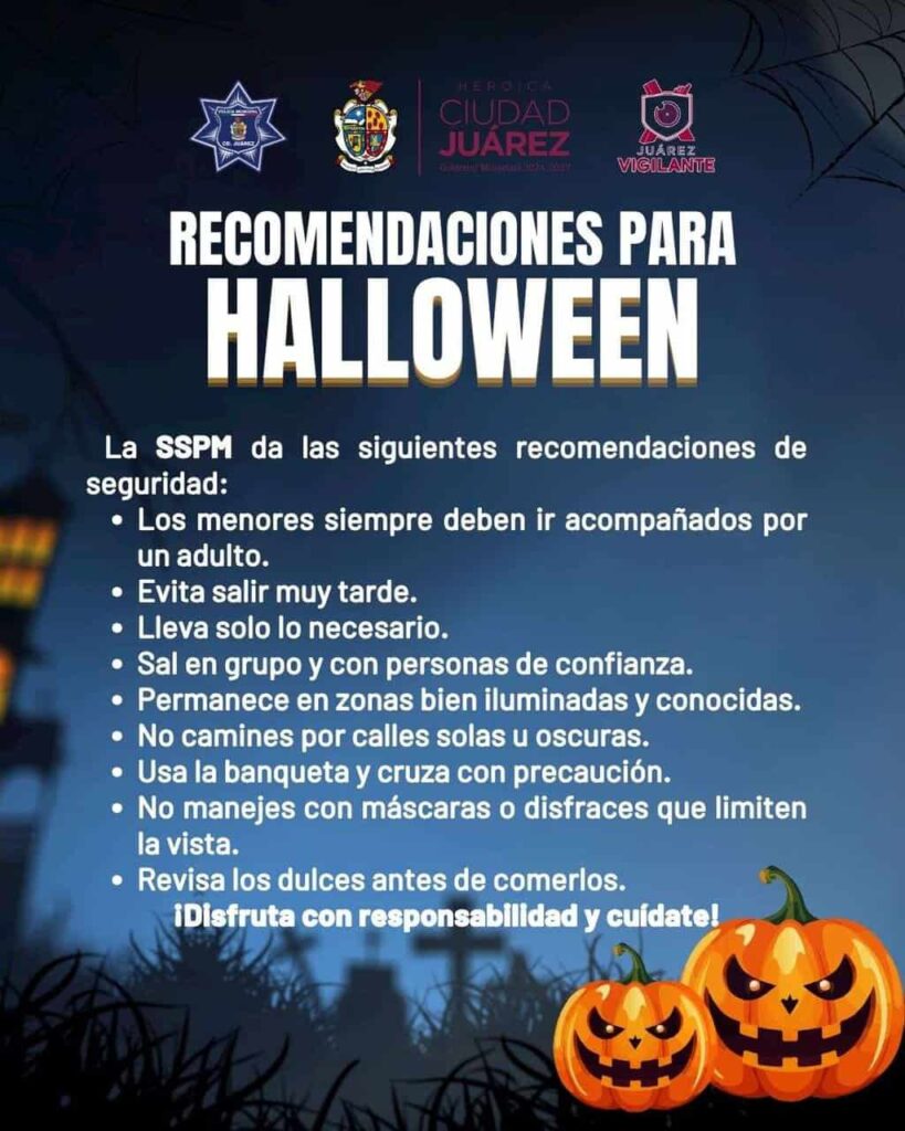 Lanzan recomendaciones de seguridad para el Halloween