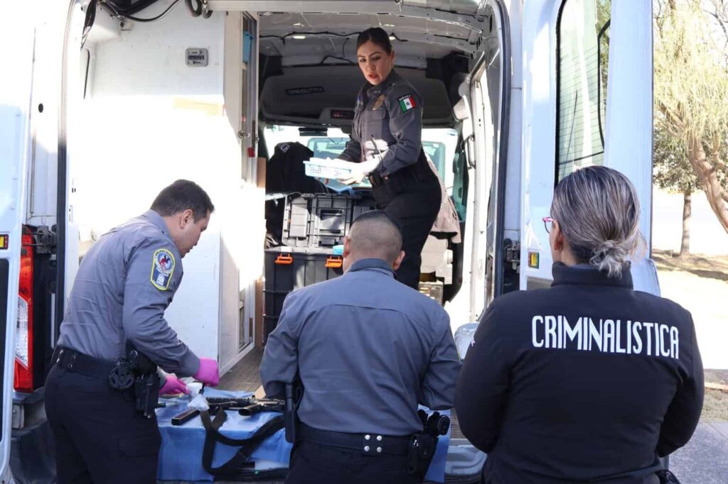 Refuerzan protección a comercios contra el robo fardero con apoyo de la Unidad de Criminalística