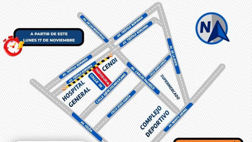 HOY inicia reducción de carriles en Teófilo Borunda por obra de dren pluvial