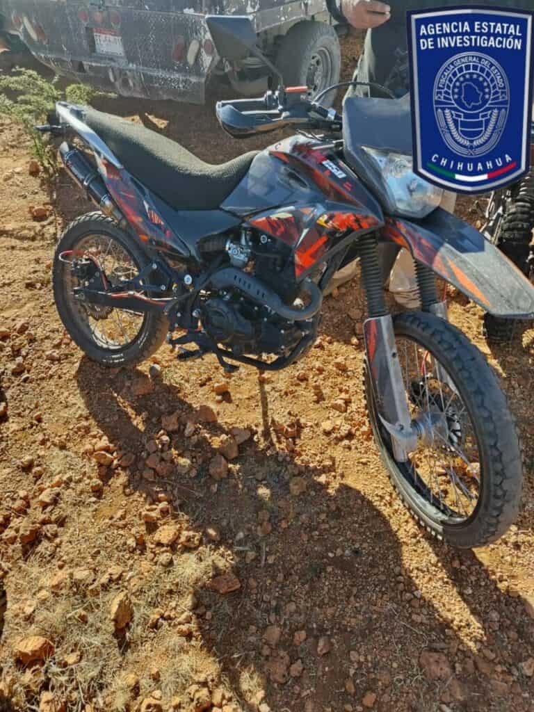 Recupera AEI motocicleta con reporte de robo en Parral