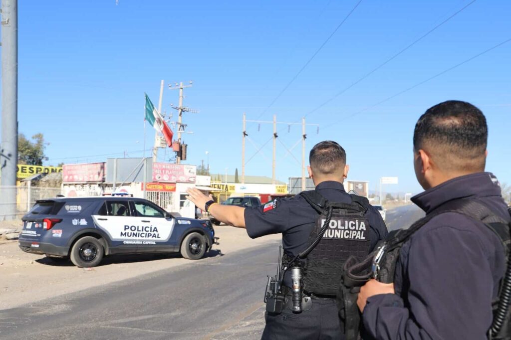 Refuerza Policía Municipal seguridad en la entrada al norte de la ciudad para recibir visitantes
