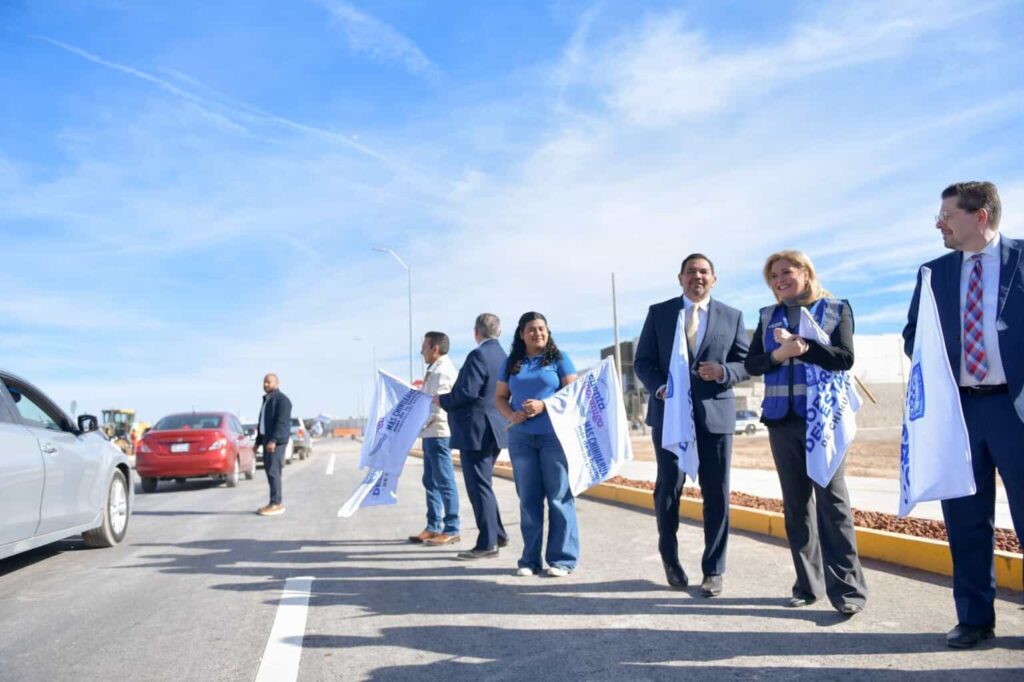 Maru Campos cumple a los juarenses con entrega de la prolongación de avenida de Las Torres