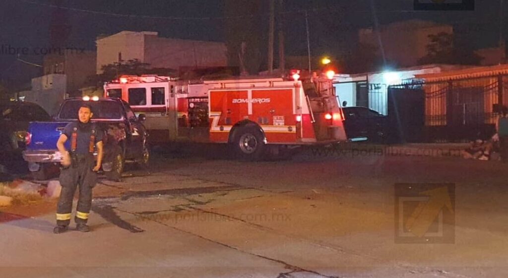 Muere mujer durante incendio de su casa en la colonia Granjas