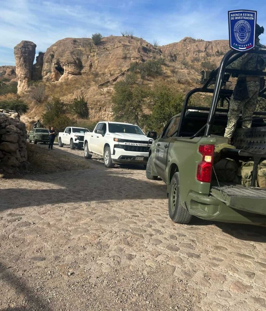 Asegura célula BOII dos vehículos tras reporte de disparos en Nonoava