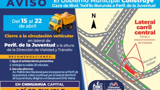 cerraran-lateral-del-juventud-a-la-altura-de-vialidad-por-modernizacion-de-tuberia-de-agua-potable.jpeg Cerrarán lateral del Juventud a la altura de Vialidad por modernización de tubería de agua potable