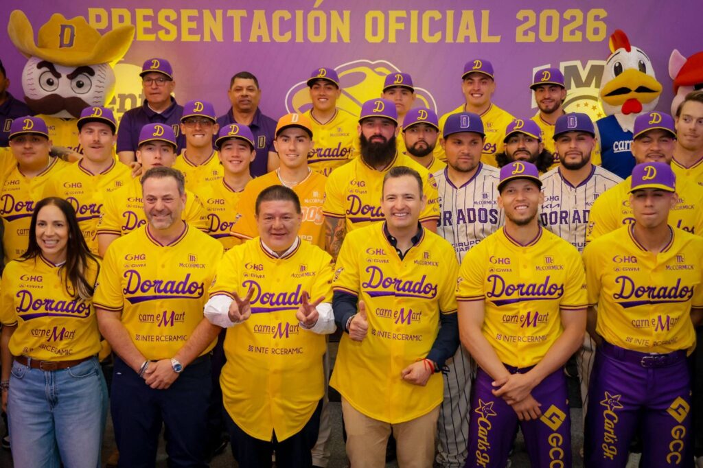 Marco Bonilla respalda a Dorados en presentación del equipo que jugará en la Liga Mexicana de Béisbol