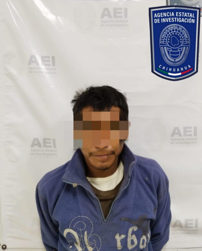 Aprehenden Policías Investigadores a imputado por el delito de violencia familiar en Parral