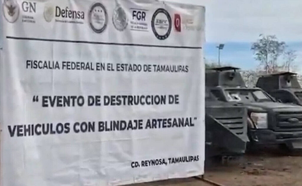 Destruyen en Reynosa 18 «monstruos» del crimen organizado
