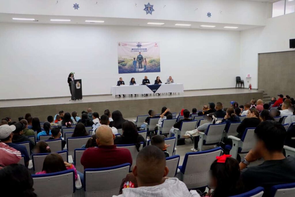 Impulsan bienestar emocional de policías con evento junto a sus hijos