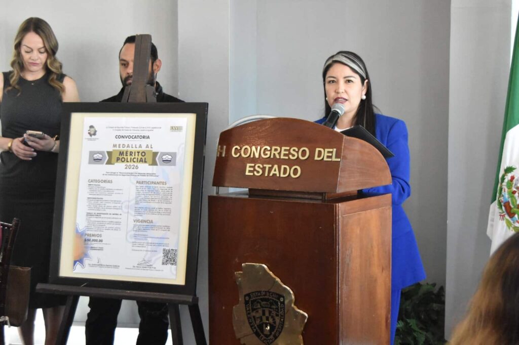 Convoca Congreso del Estado a la primera entrega de la Medalla al “Mérito Policial”