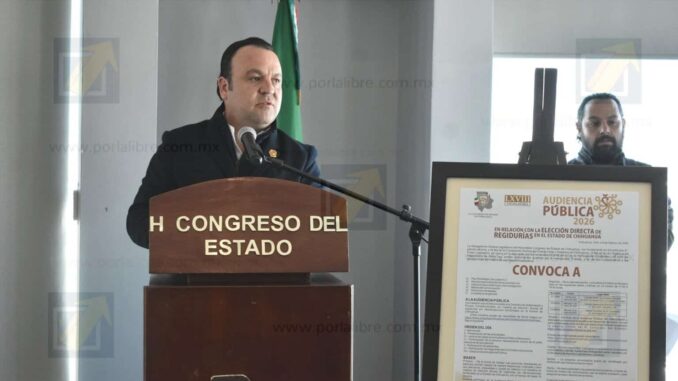 Convocan a Audiencias Públicas sobre elección directa de regidurías
