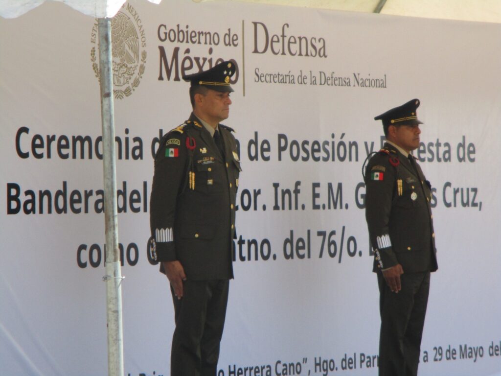 Asiste Fiscal de Distrito Zona Sur a toma de protesta de Comandante Interino del 76 Batallón de Infantería